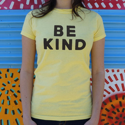 Be Kind Text T-Shirt (Ladies)