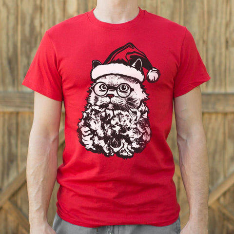 Cat Santa T-Shirt (Mens)