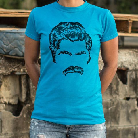 Director Of Mustache T-Shirt (Ladies)