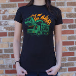 Dumpster Truck Fire 2017 T-Shirt (Ladies)