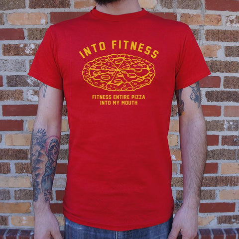 Into Fitness, Fitness Entire Pizza Into My Mouth T-Shirt (Mens)