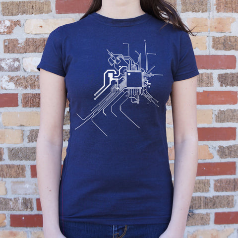 Geek At Heart Circuit T-Shirt (Ladies)