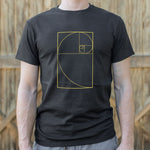 Golden Spiral Diagram T-Shirt (Mens)