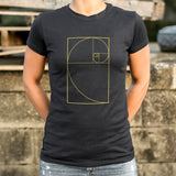 Golden Spiral Diagram T-Shirt (Ladies)