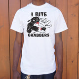 I Bite Pussy Grabbers T-Shirt (Mens)