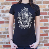 Hamsa Hand Symbol T-Shirt (Ladies)