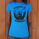 Hangin' For The Weekend Sloth T-Shirt (Ladies)