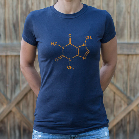 Mighty Caffeine Molecule T-Shirt (Ladies)