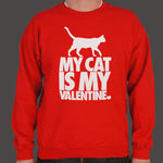 My Cat Is My Valentine Sweater (Mens)