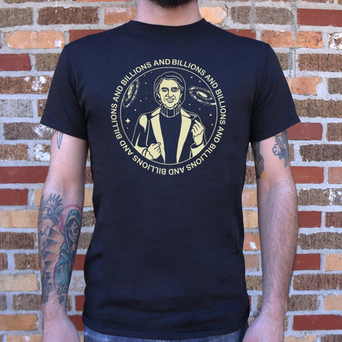 Carl Sagan Billions and Billions T-Shirt (Mens)