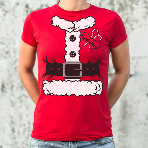 Santa Costume T-Shirt (Ladies)