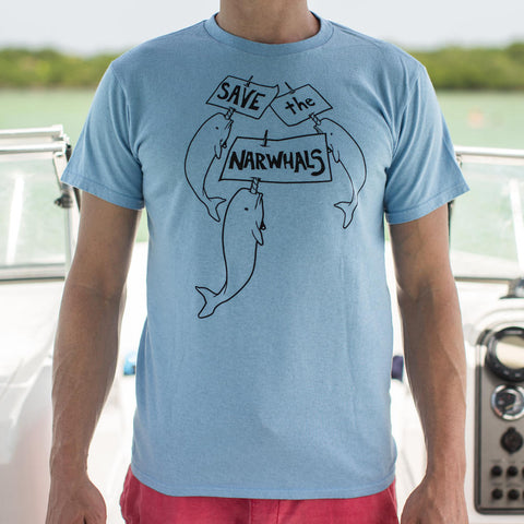 Save The Narwhals T-Shirt (Mens)