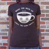 Smell The Coffee T-Shirt (Ladies)