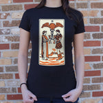 Tarot Two Of Cups T-Shirt (Ladies)