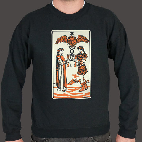 Tarot Two Of Cups Sweater (Mens)