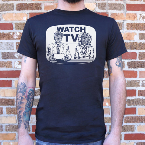 They Live On TV T-Shirt (Mens)