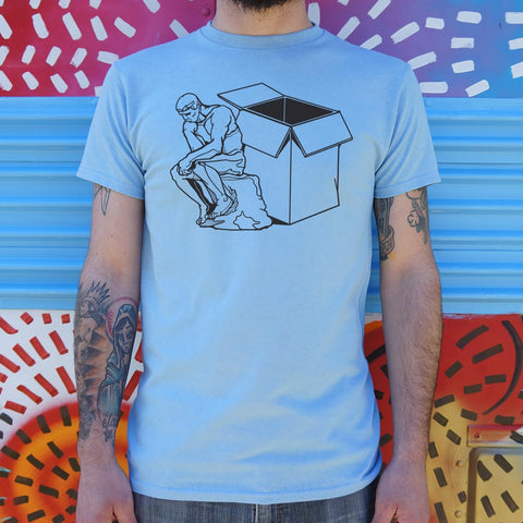 Thinker Outside The Box T-Shirt (Mens)