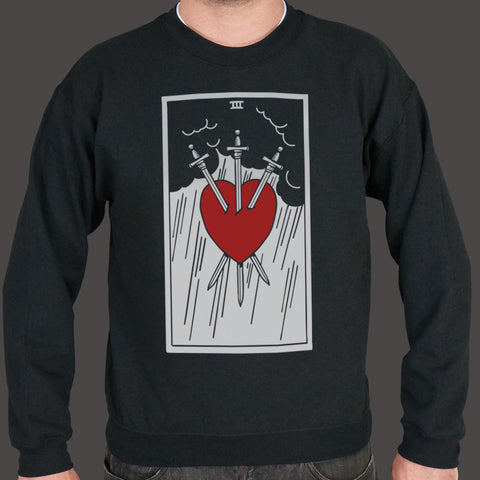 Tarot Three Of Swords Sweater (Mens)