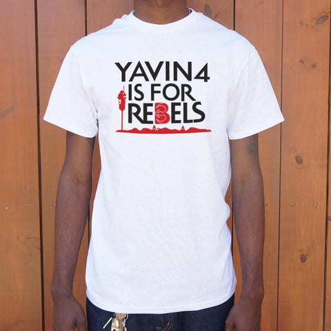 Yavin 4 Is For Rebels T-Shirt (Mens)