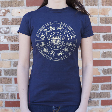 Zodiac Wheel T-Shirt (Ladies)